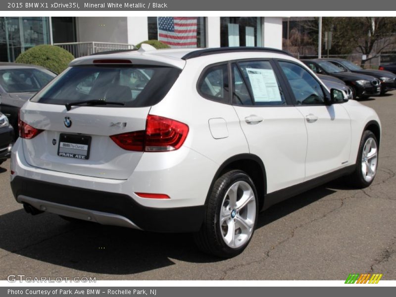 Mineral White Metallic / Black 2015 BMW X1 xDrive35i