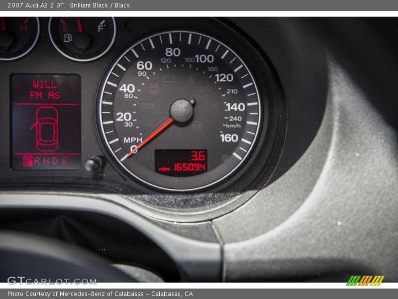 Brilliant Black / Black 2007 Audi A3 2.0T