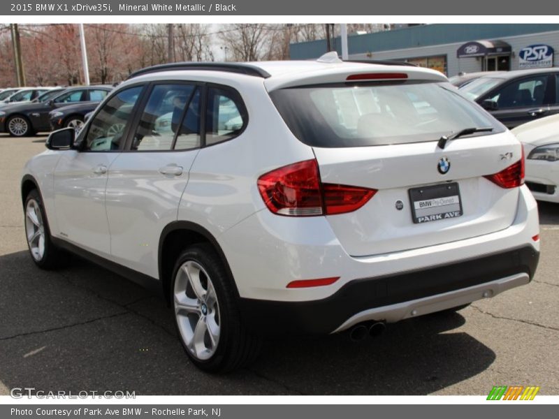 Mineral White Metallic / Black 2015 BMW X1 xDrive35i