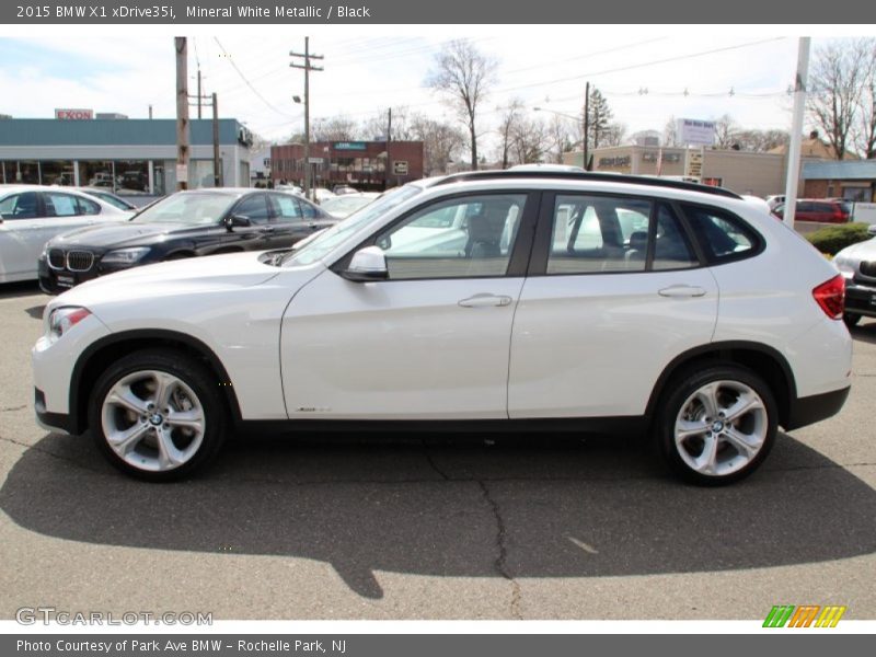 Mineral White Metallic / Black 2015 BMW X1 xDrive35i