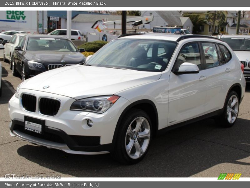 Mineral White Metallic / Black 2015 BMW X1 xDrive35i