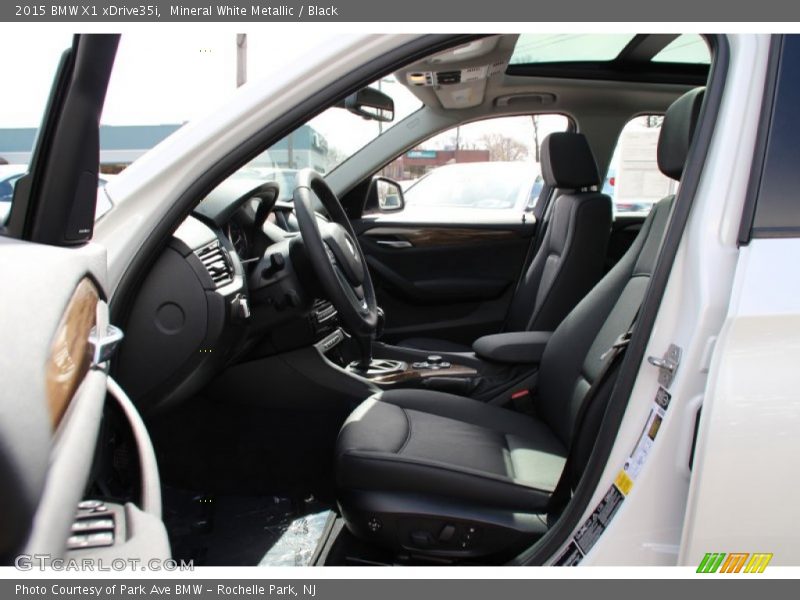 Mineral White Metallic / Black 2015 BMW X1 xDrive35i
