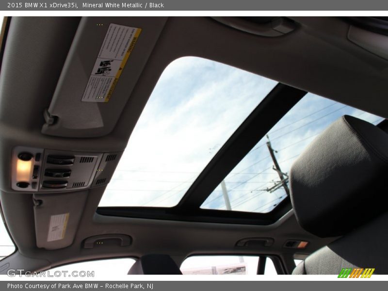 Mineral White Metallic / Black 2015 BMW X1 xDrive35i