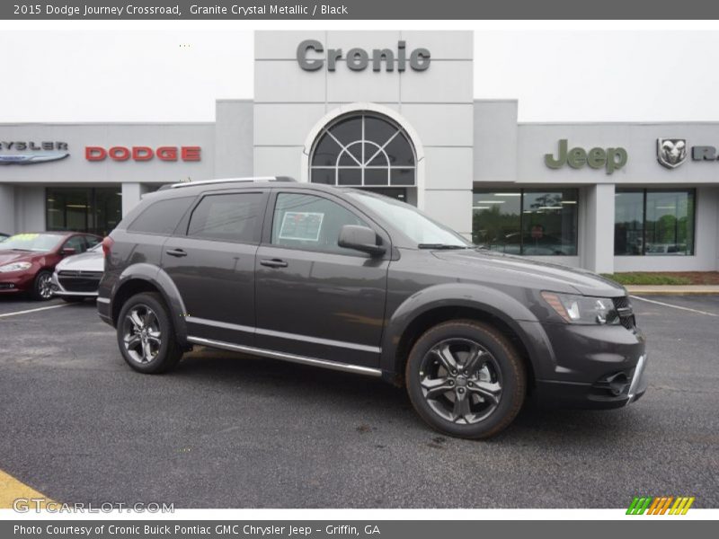 Granite Crystal Metallic / Black 2015 Dodge Journey Crossroad
