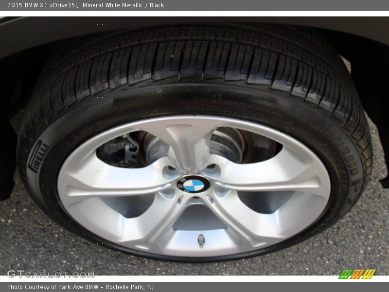 Mineral White Metallic / Black 2015 BMW X1 xDrive35i