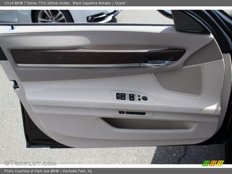 Black Sapphire Metallic / Oyster 2014 BMW 7 Series 750i xDrive Sedan