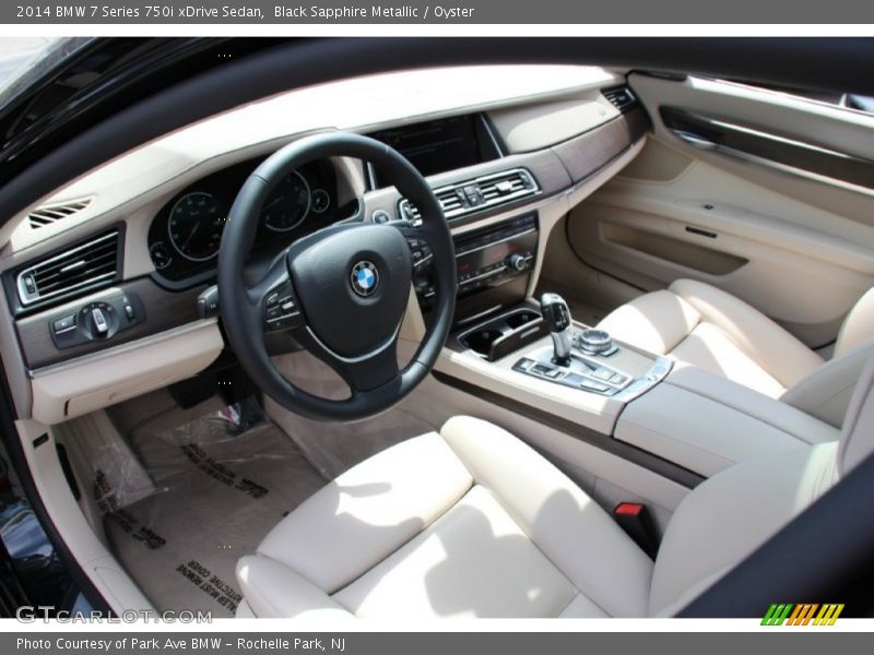 Black Sapphire Metallic / Oyster 2014 BMW 7 Series 750i xDrive Sedan