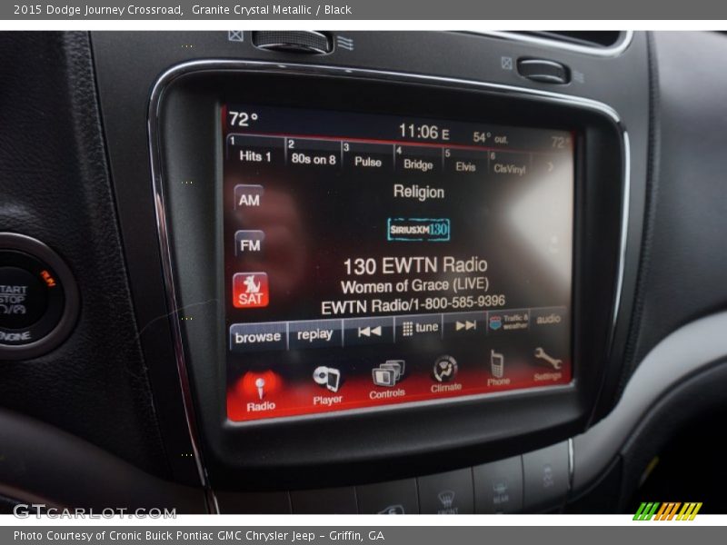 Granite Crystal Metallic / Black 2015 Dodge Journey Crossroad