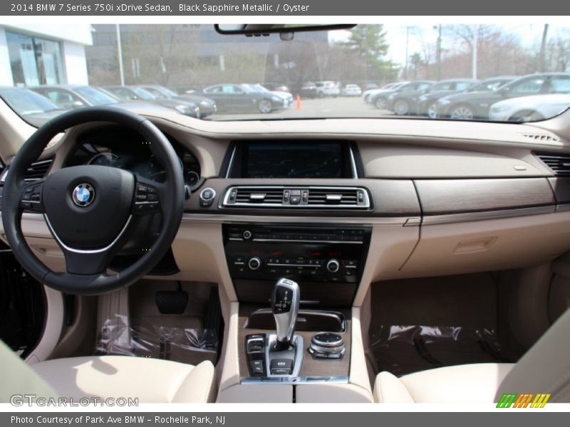 Black Sapphire Metallic / Oyster 2014 BMW 7 Series 750i xDrive Sedan