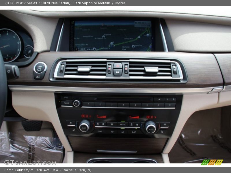 Black Sapphire Metallic / Oyster 2014 BMW 7 Series 750i xDrive Sedan