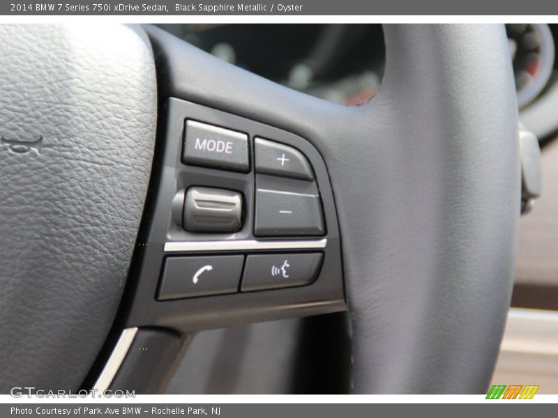 Black Sapphire Metallic / Oyster 2014 BMW 7 Series 750i xDrive Sedan