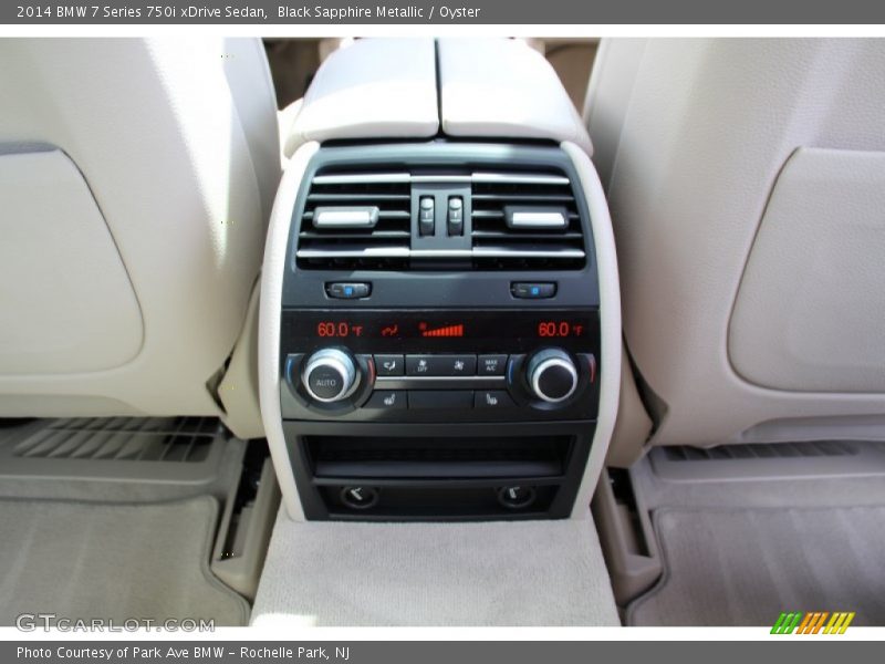Black Sapphire Metallic / Oyster 2014 BMW 7 Series 750i xDrive Sedan