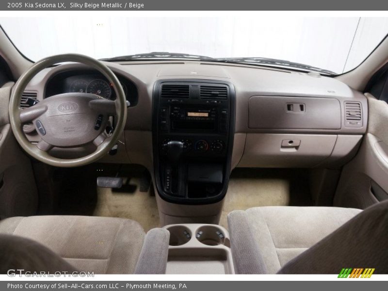 Silky Beige Metallic / Beige 2005 Kia Sedona LX