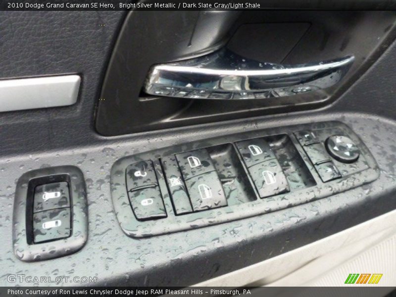 Bright Silver Metallic / Dark Slate Gray/Light Shale 2010 Dodge Grand Caravan SE Hero