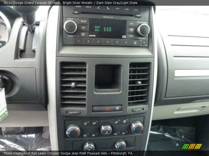 Bright Silver Metallic / Dark Slate Gray/Light Shale 2010 Dodge Grand Caravan SE Hero