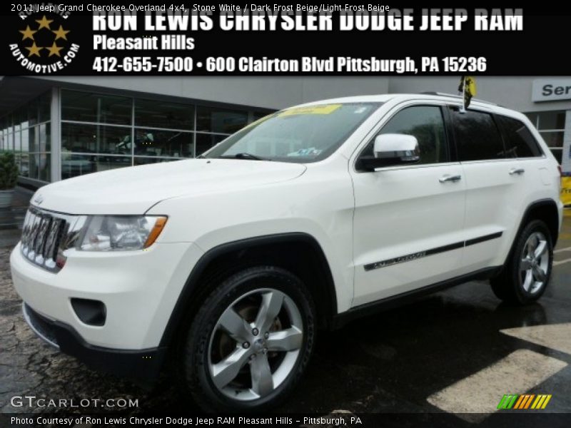 Stone White / Dark Frost Beige/Light Frost Beige 2011 Jeep Grand Cherokee Overland 4x4