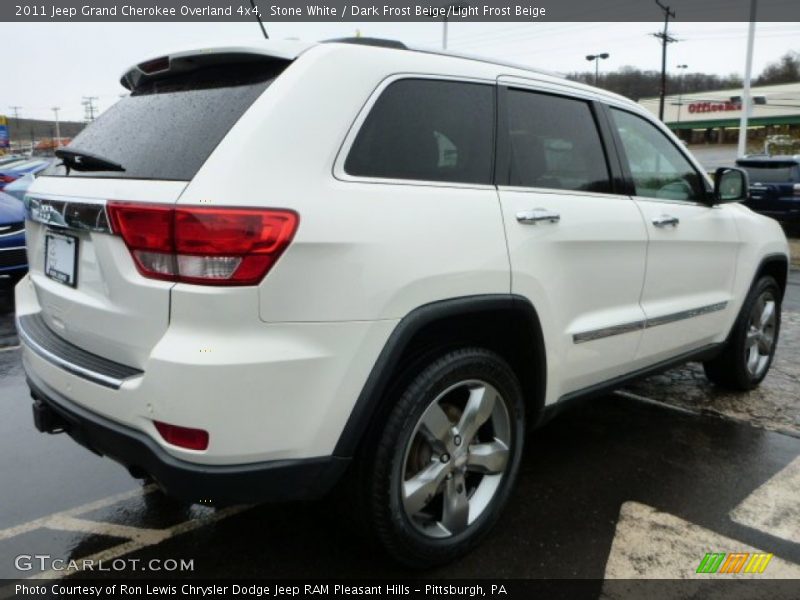 Stone White / Dark Frost Beige/Light Frost Beige 2011 Jeep Grand Cherokee Overland 4x4