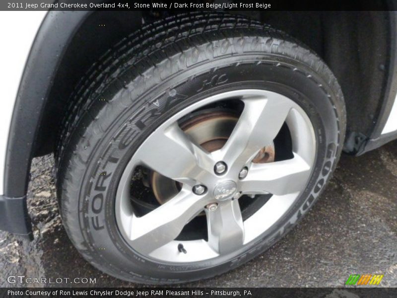 Stone White / Dark Frost Beige/Light Frost Beige 2011 Jeep Grand Cherokee Overland 4x4