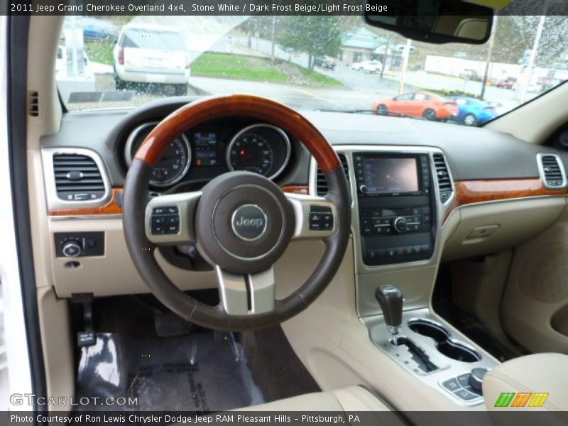 Stone White / Dark Frost Beige/Light Frost Beige 2011 Jeep Grand Cherokee Overland 4x4