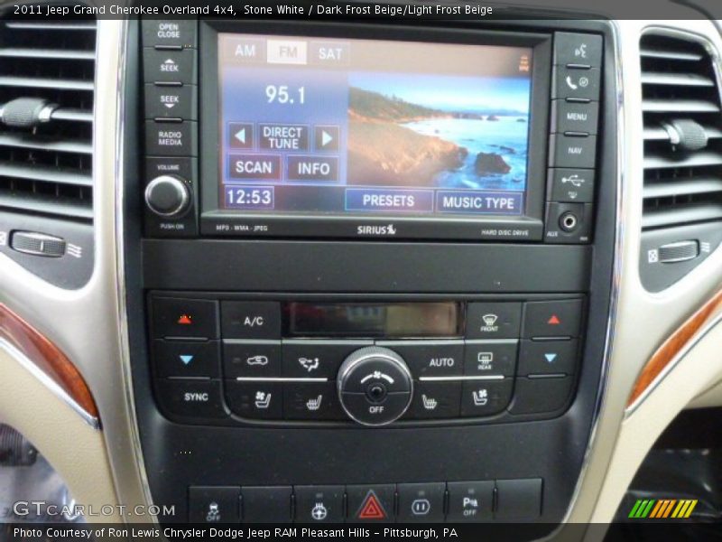 Stone White / Dark Frost Beige/Light Frost Beige 2011 Jeep Grand Cherokee Overland 4x4