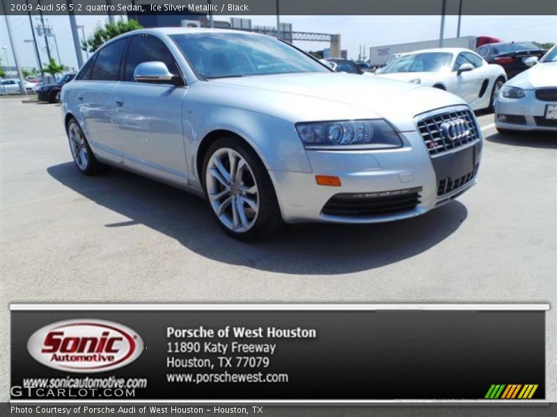 Ice Silver Metallic / Black 2009 Audi S6 5.2 quattro Sedan