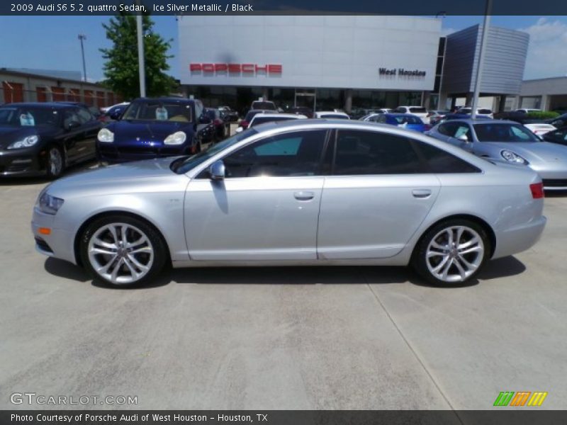 Ice Silver Metallic / Black 2009 Audi S6 5.2 quattro Sedan