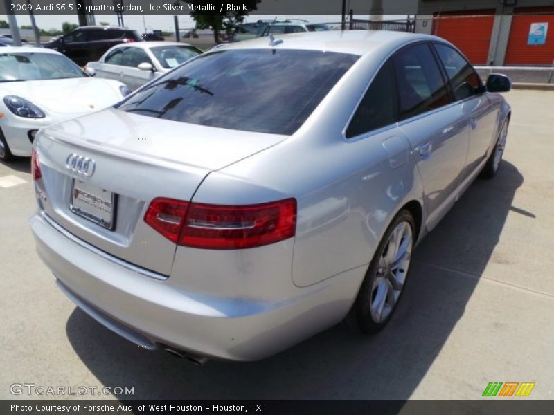 Ice Silver Metallic / Black 2009 Audi S6 5.2 quattro Sedan