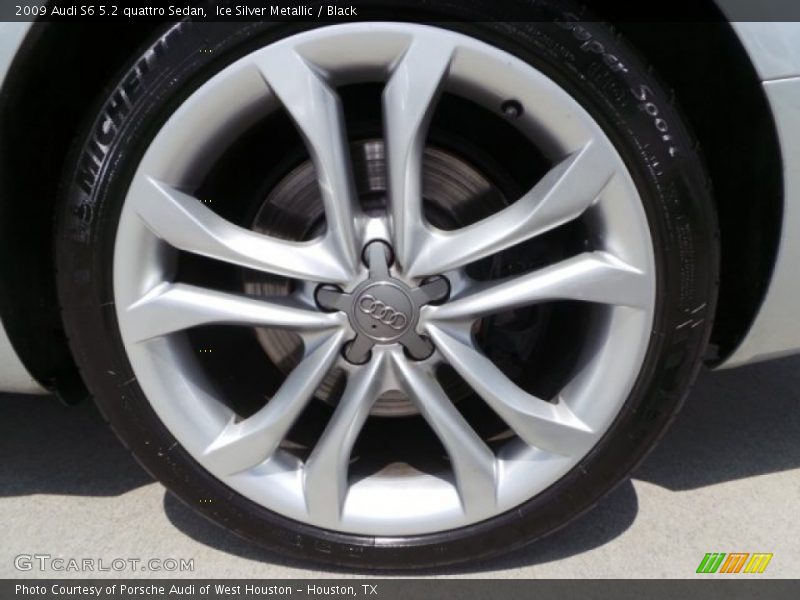 Ice Silver Metallic / Black 2009 Audi S6 5.2 quattro Sedan