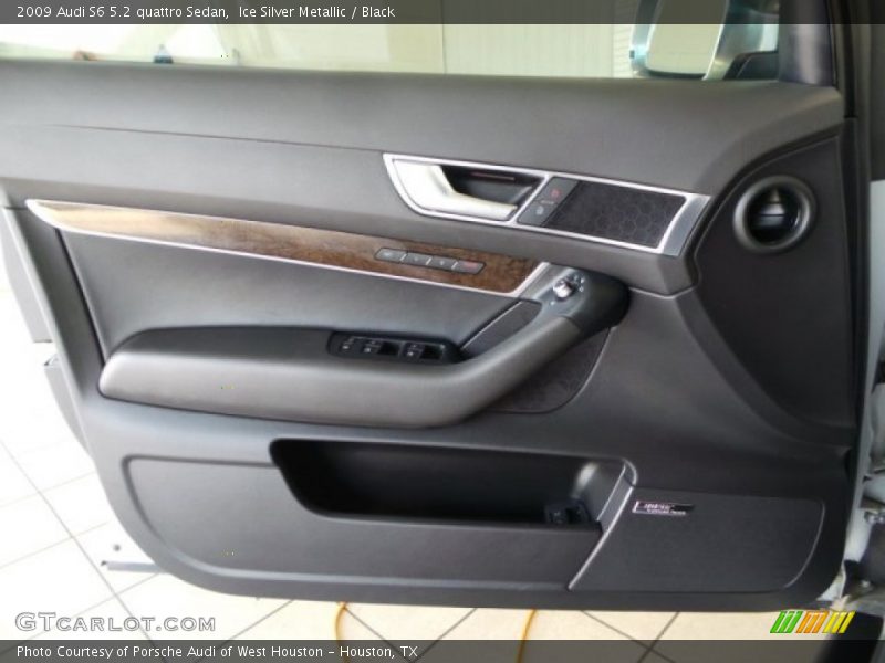 Ice Silver Metallic / Black 2009 Audi S6 5.2 quattro Sedan