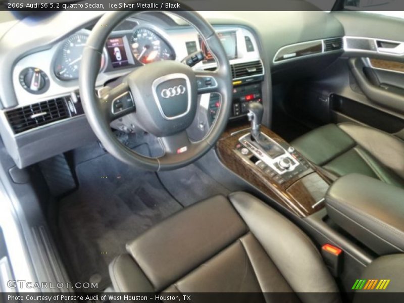 Black Interior - 2009 S6 5.2 quattro Sedan 