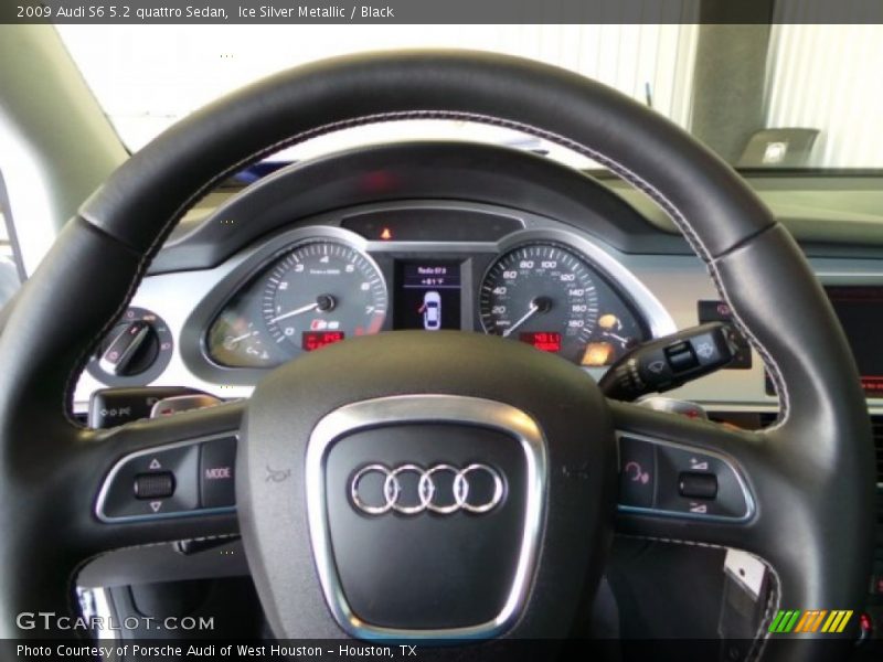 Ice Silver Metallic / Black 2009 Audi S6 5.2 quattro Sedan