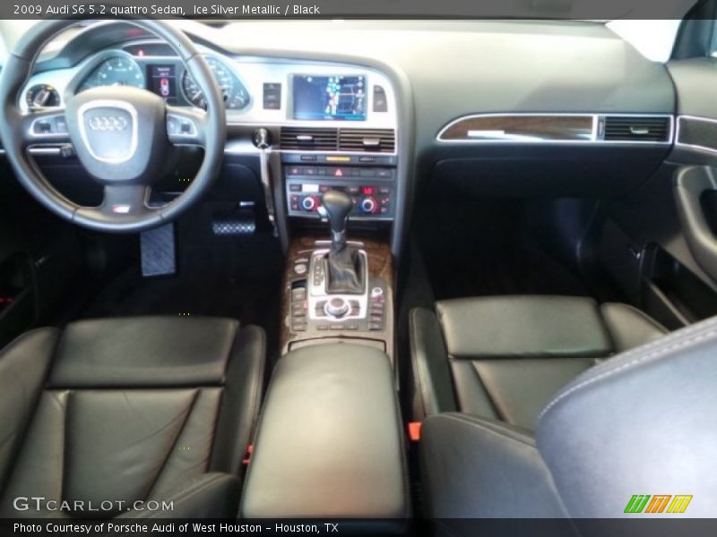 Ice Silver Metallic / Black 2009 Audi S6 5.2 quattro Sedan