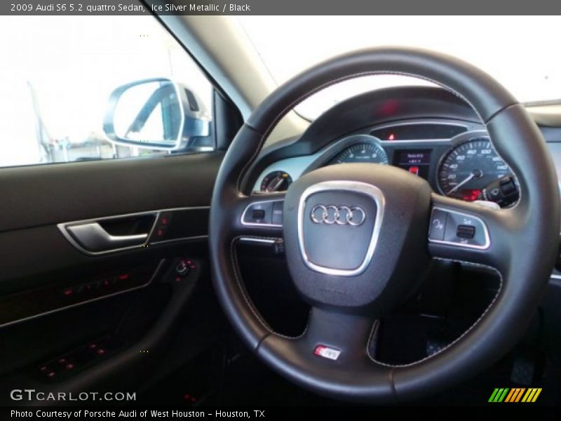 Ice Silver Metallic / Black 2009 Audi S6 5.2 quattro Sedan