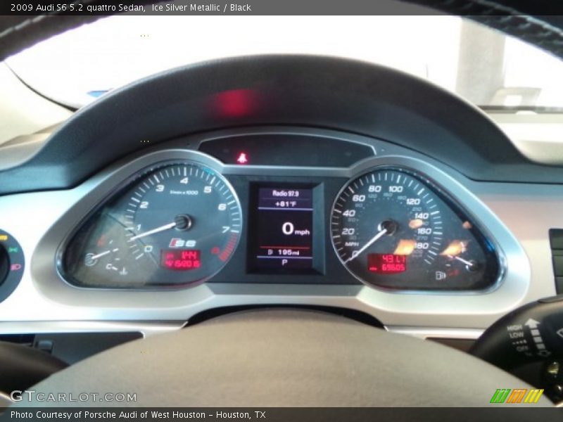 Ice Silver Metallic / Black 2009 Audi S6 5.2 quattro Sedan
