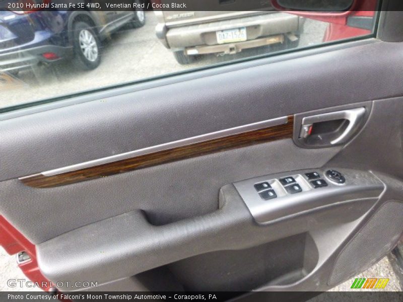 Venetian Red / Cocoa Black 2010 Hyundai Santa Fe SE 4WD