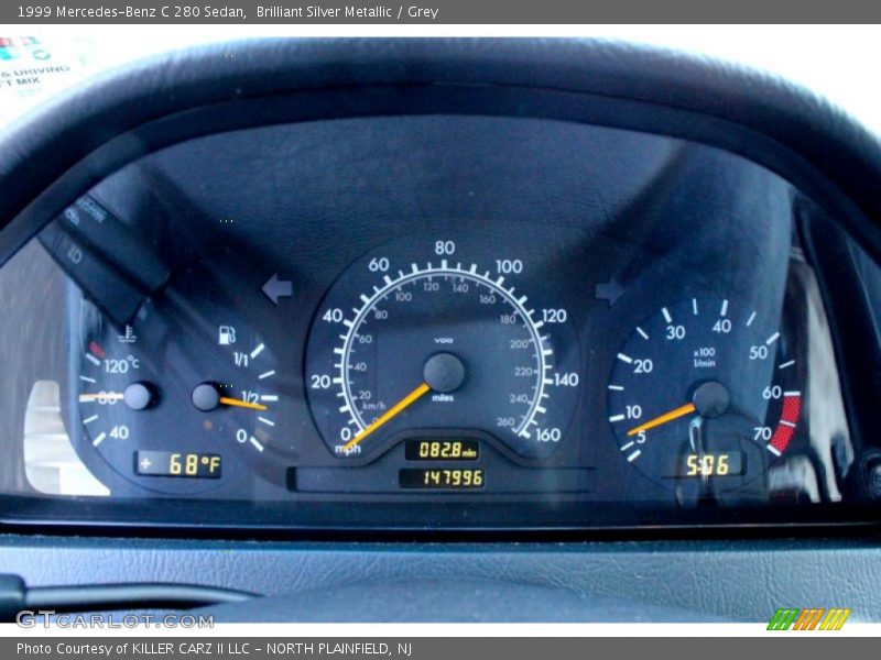Brilliant Silver Metallic / Grey 1999 Mercedes-Benz C 280 Sedan