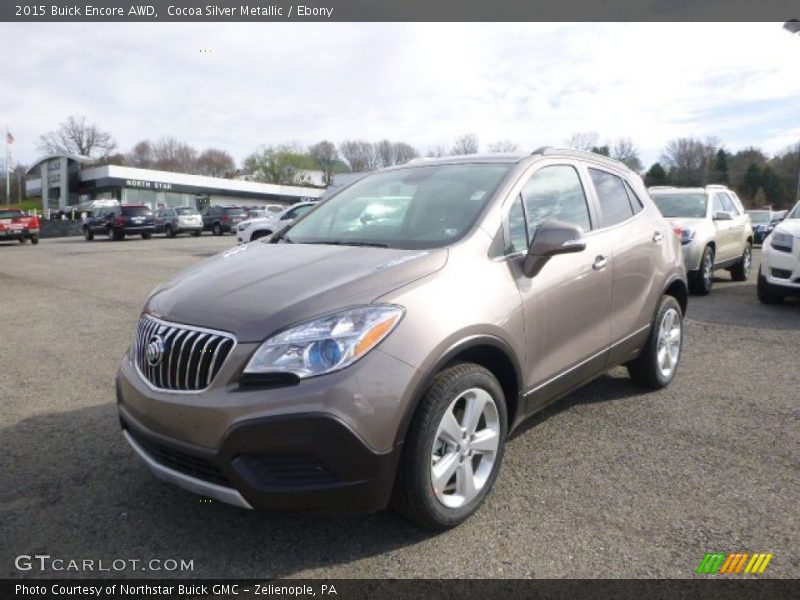 Cocoa Silver Metallic / Ebony 2015 Buick Encore AWD