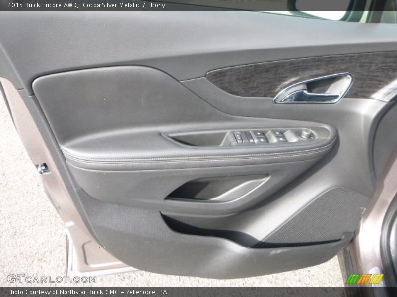 Cocoa Silver Metallic / Ebony 2015 Buick Encore AWD