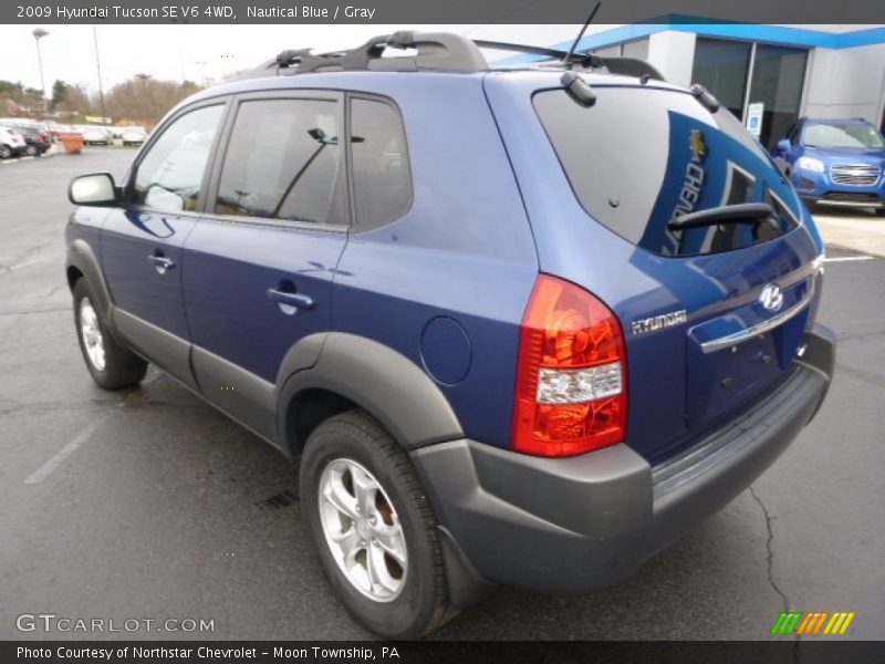 Nautical Blue / Gray 2009 Hyundai Tucson SE V6 4WD