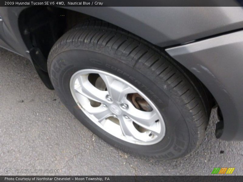 Nautical Blue / Gray 2009 Hyundai Tucson SE V6 4WD