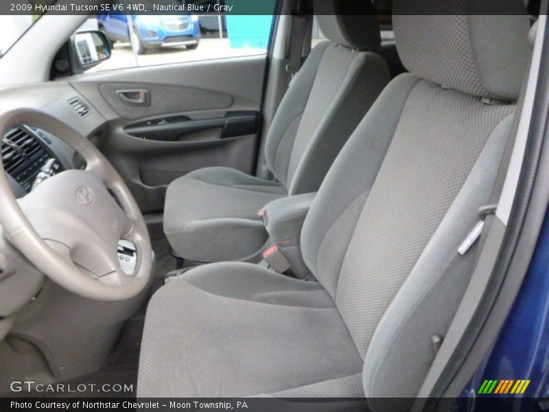 Nautical Blue / Gray 2009 Hyundai Tucson SE V6 4WD
