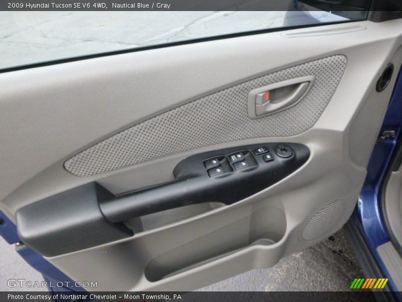 Nautical Blue / Gray 2009 Hyundai Tucson SE V6 4WD