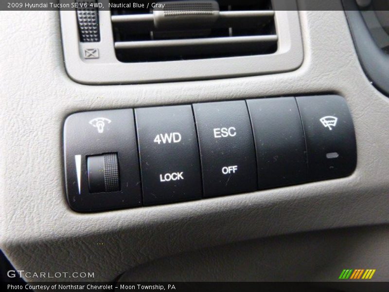 Nautical Blue / Gray 2009 Hyundai Tucson SE V6 4WD