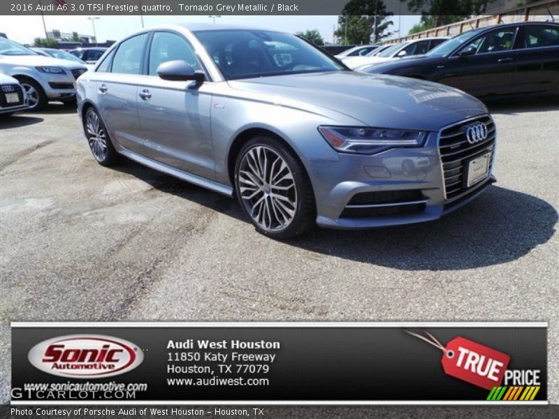 Tornado Grey Metallic / Black 2016 Audi A6 3.0 TFSI Prestige quattro