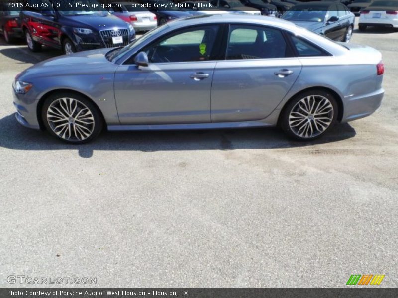Tornado Grey Metallic / Black 2016 Audi A6 3.0 TFSI Prestige quattro