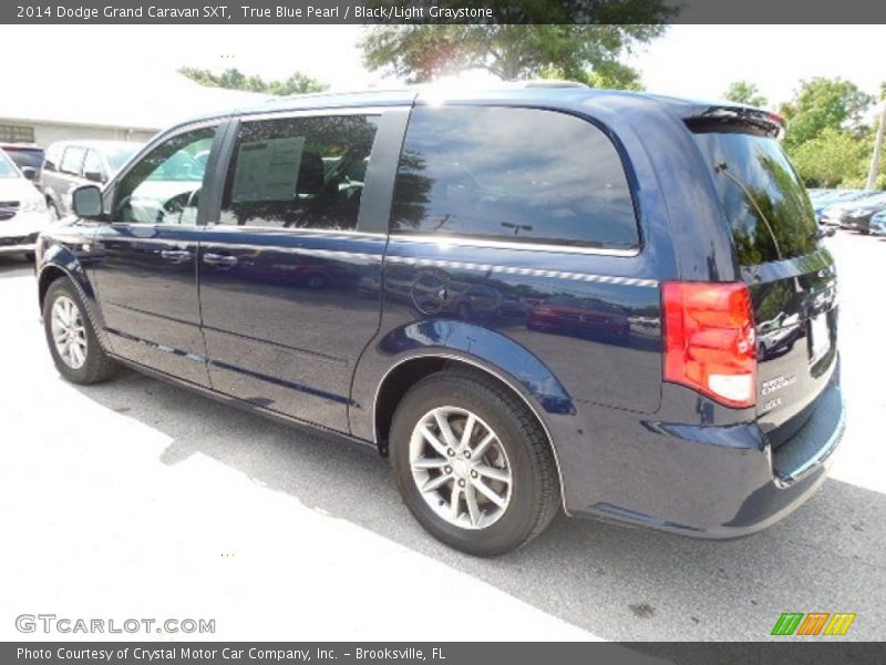 True Blue Pearl / Black/Light Graystone 2014 Dodge Grand Caravan SXT