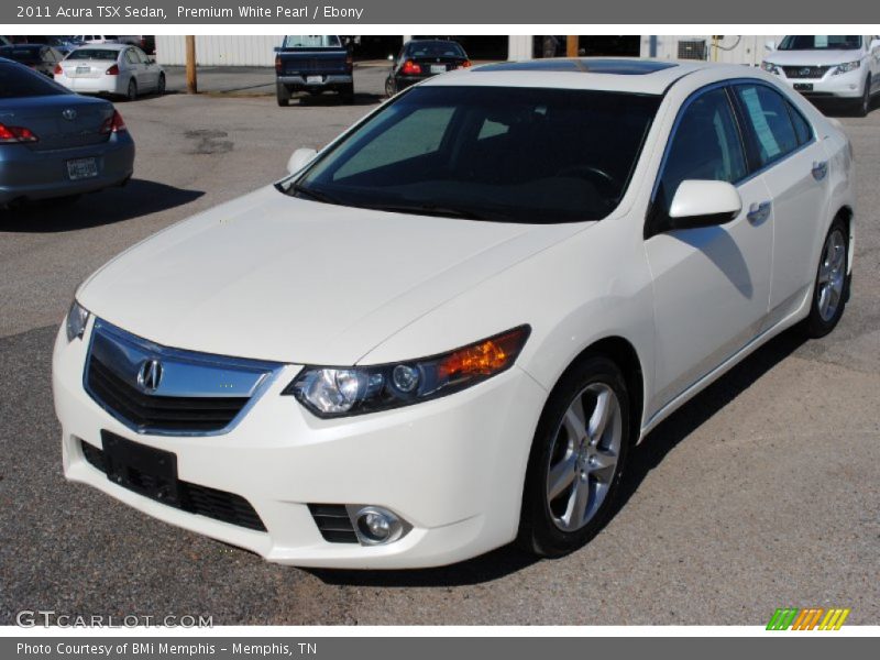 Premium White Pearl / Ebony 2011 Acura TSX Sedan
