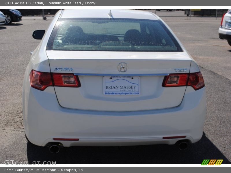 Premium White Pearl / Ebony 2011 Acura TSX Sedan