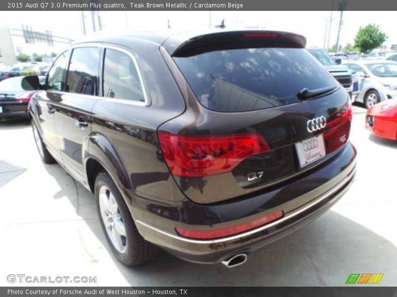 Teak Brown Metallic / Cardamom Beige 2015 Audi Q7 3.0 Premium Plus quattro