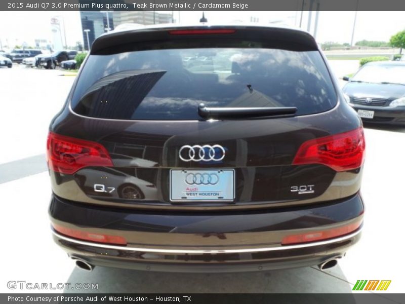 Teak Brown Metallic / Cardamom Beige 2015 Audi Q7 3.0 Premium Plus quattro